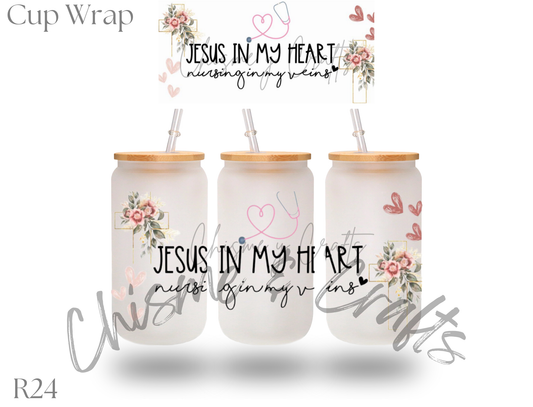 Jesus In My Heart Cup Wrap