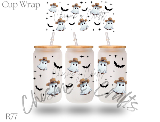 Cowboy Ghosts Cup Wrap