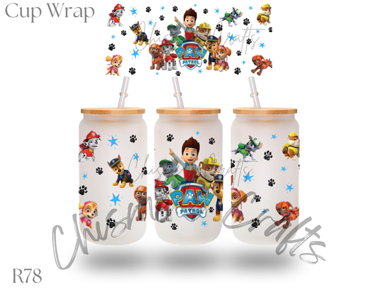 Paw Patrol Cup Wrap