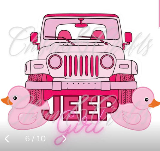 Jeep Girl Decal