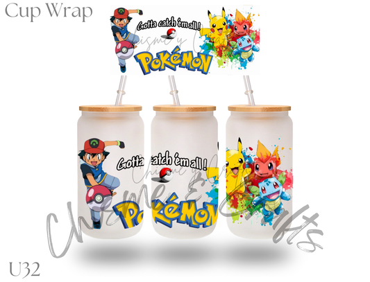 Pokemon Cup Wrap