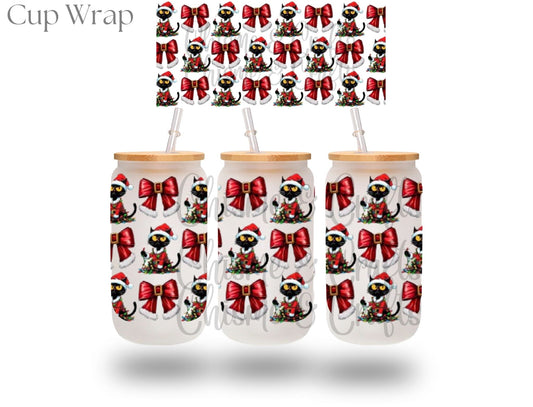 Crazy Cat Coquette Christmas Cup Wrap (Pre-sale)