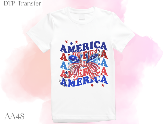 Child America Stacked DTF Shirt Transfer