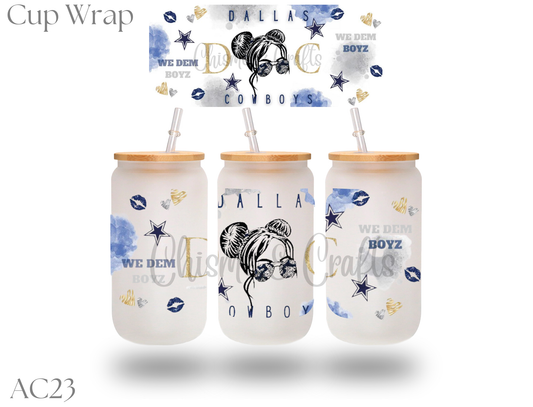 Dallas Girly Cup Cup Wrap