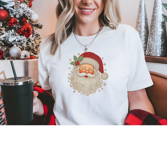 Jolly Blingy Santa Transfer