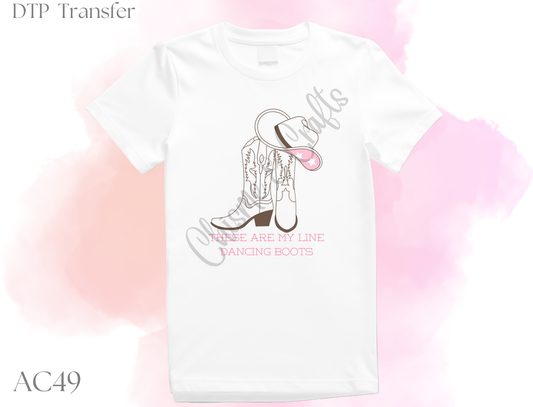 Dancing Boots DTF Shirt Transfer