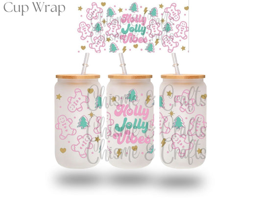 Holly Jolly Gingerbread Vibes Cup Wrap (Pre-sale)