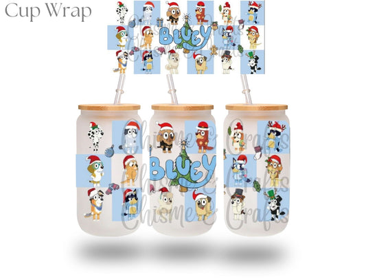 Bluey Christmas Cup Wrap (Pre-sale)