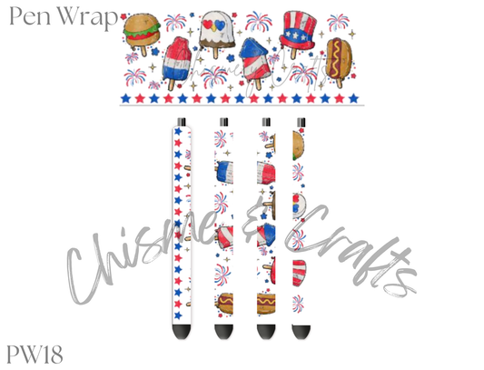 American Ice Cream Pen Wrap