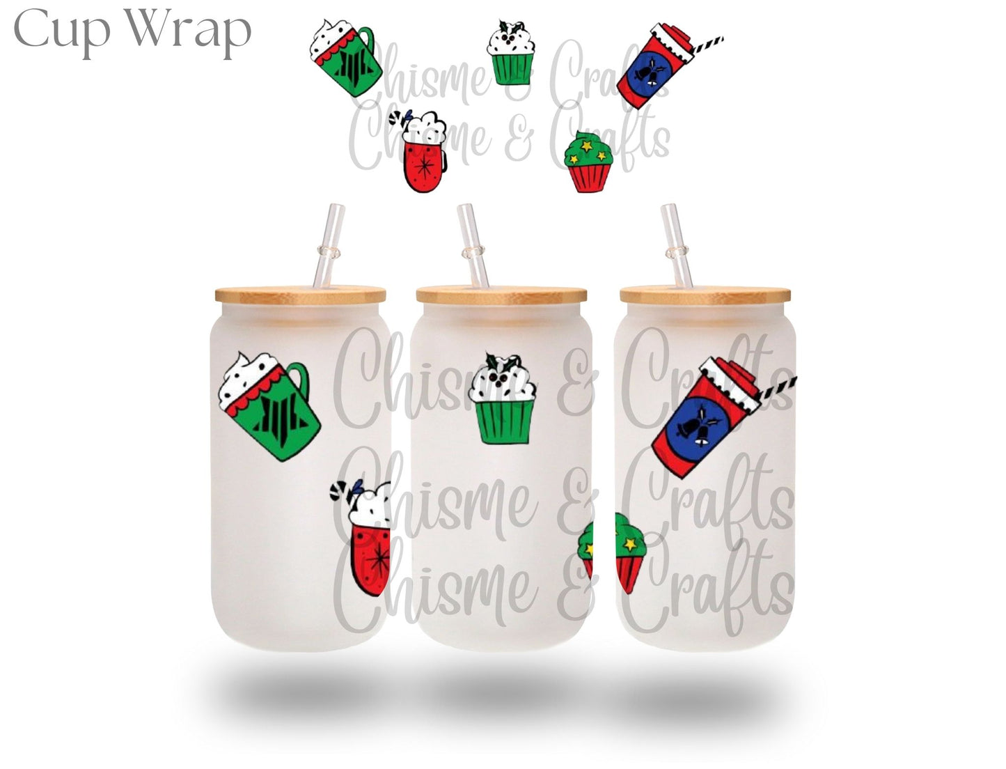 Coffee & Muffins Christmas Cup Wrap (Pre-sale)