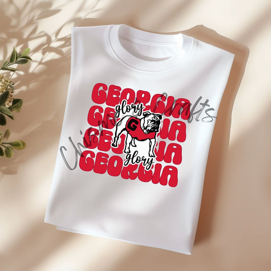 GA Glory Dog DTF Shirt Transfer