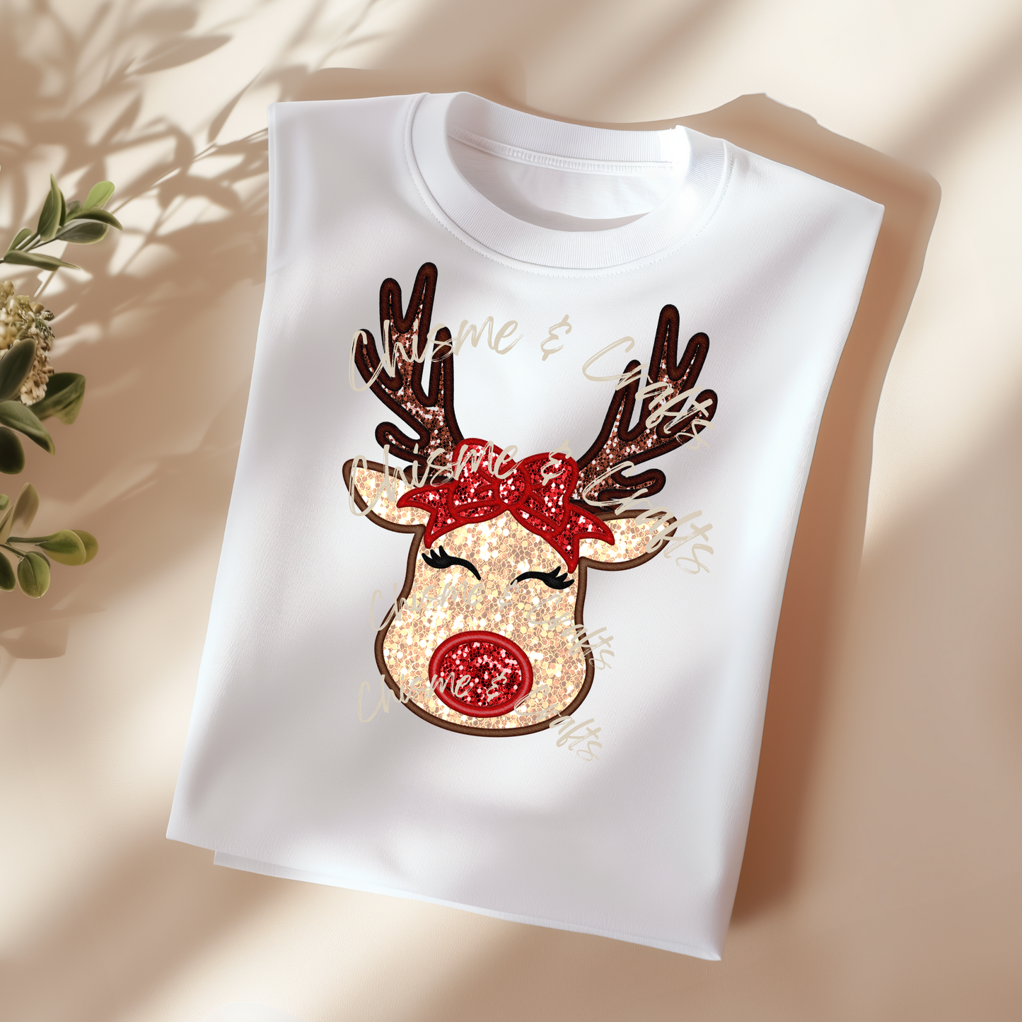 Red Nose Reindeer DTF Shirt Transfer (Pre-Sale)