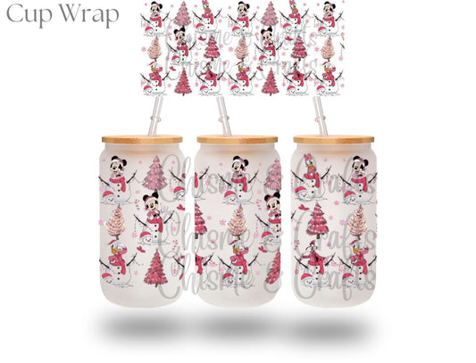 D!sney Pink Christmas Cup Wrap (Pre-sale)