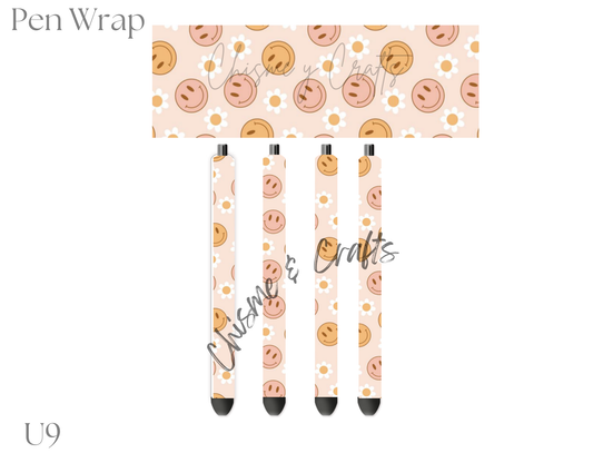 Happy Faces and Daisies Pen Wrap