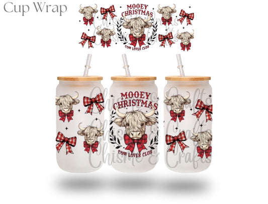 Mooey Cow Lover Christmas Cup Wrap (Pre-sale)