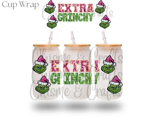 Extra Gr!nchy Christmas Cup Wrap