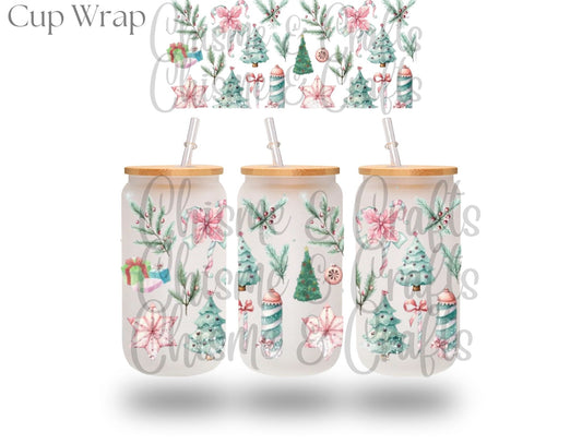 Pretty Pastel Christmas Cup Wrap (Pre-sale)