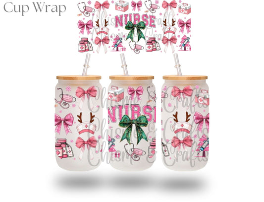 Nurse Christmas Cup Wrap (Pre-sale)