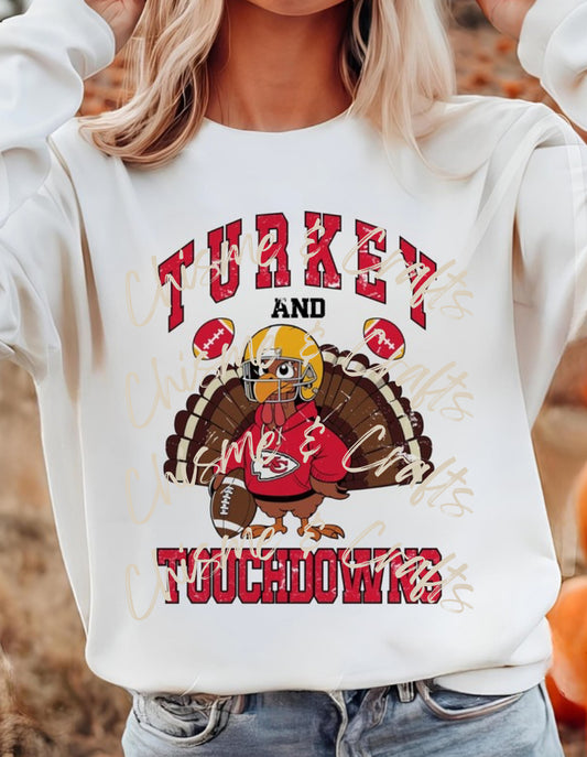 Turkey Football DTF Shirt Transfer