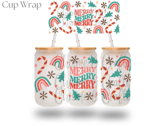 Merry Merry Merry Christmas Cup Wrap (Pre-sale)