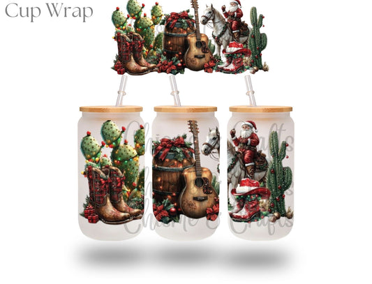 Western Christmas Cup Wrap (Pre-sale)