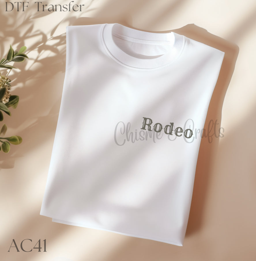 Rodeo DTF Shirt Transfer