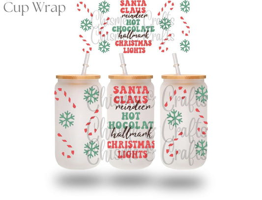 Santa Claus Christmas Cup Wrap (Pre-sale)