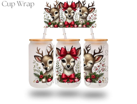 Christmas Fawn Cup Wrap (Pre-sale)