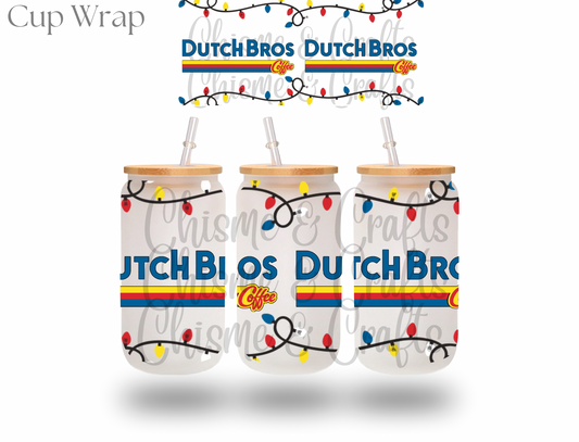 Dutch Christmas Lights Cup Wrap