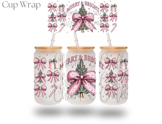 Merry & Bright Christmas Cup Wrap (Pre-sale)