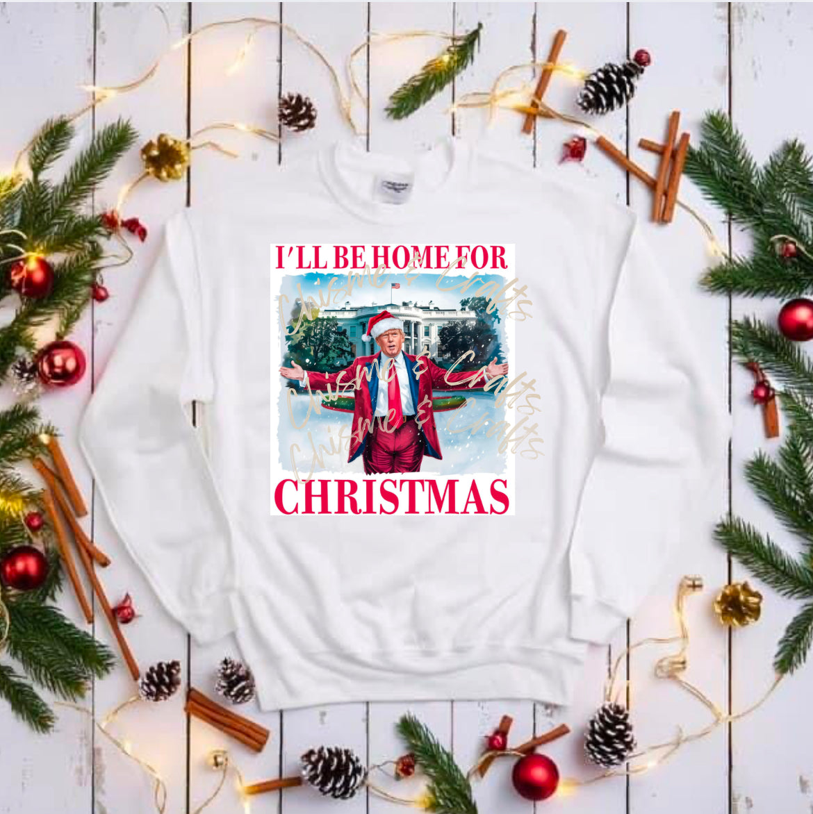 Pres Home for Christmas DTF Shirt Transfer