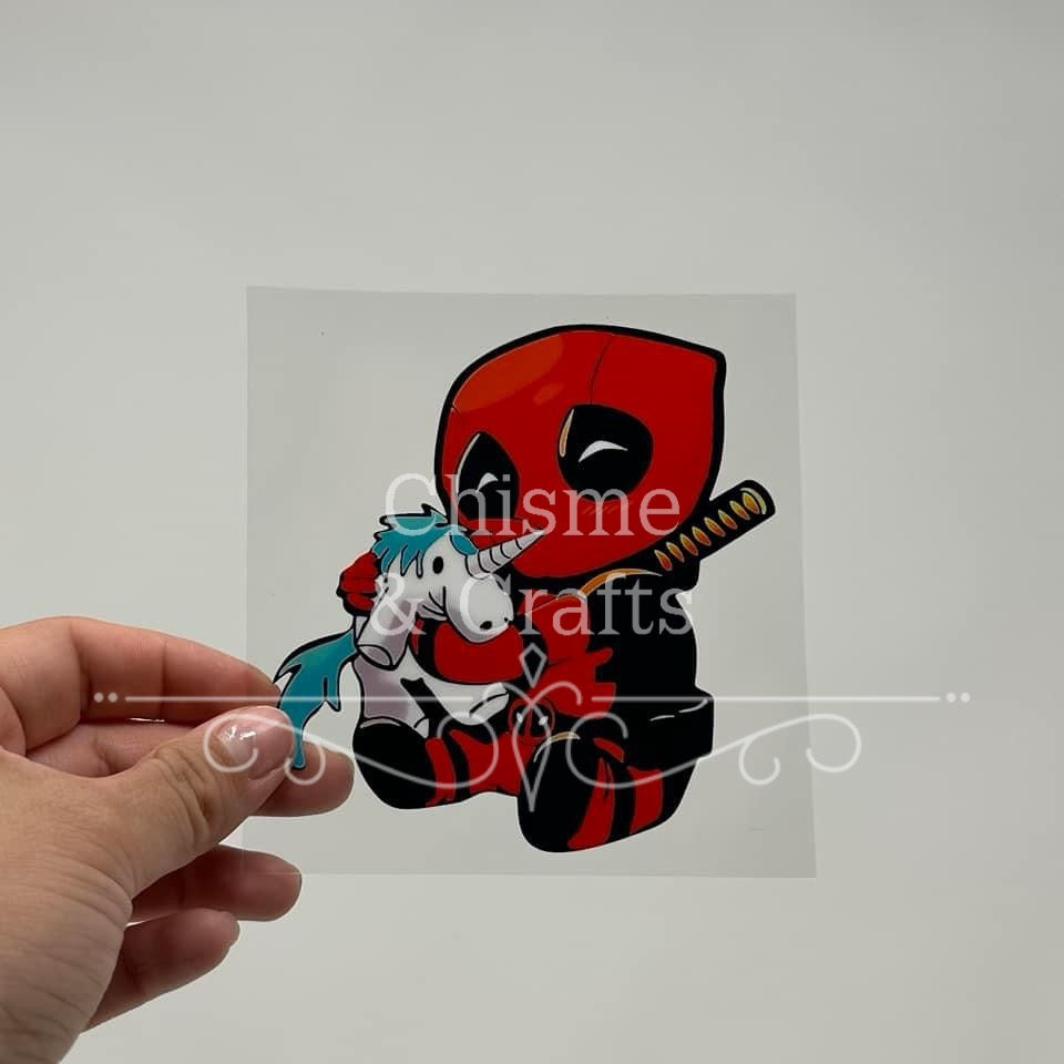 Deadpool Unicorn Cup Decal