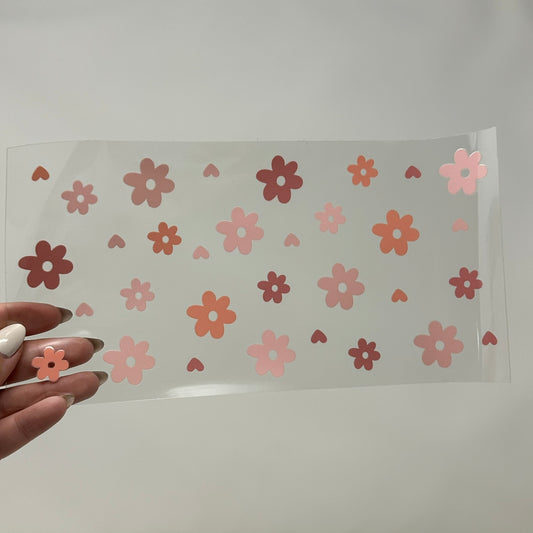 Pink Flowers Cup Wrap