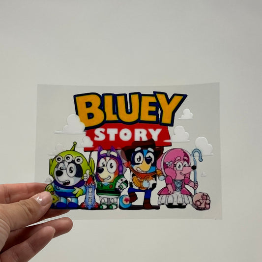 Bluey Story Cup Decal