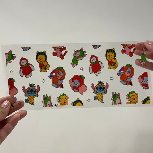 Baby Character Fruit Cup Wrap