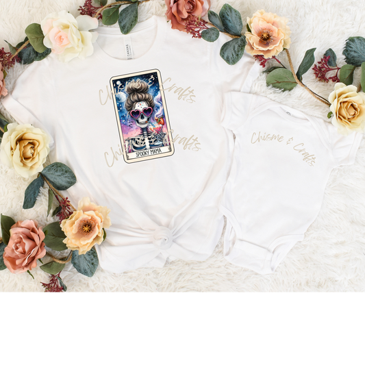 Spooky Mama Tarot Card DTF Shirt Transfer